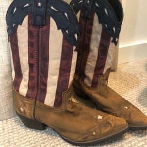 Laredo Ladies Keyes Stars and Stripes Flag Boots
